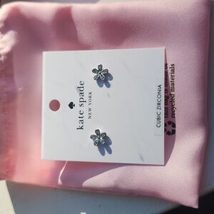 NEW Kate spade sliver flower earrings